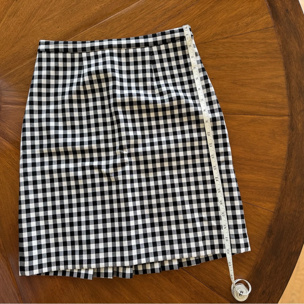 Diane Von Furstenberg Eliza Gingham Check Skirt - Picture 6 of 10